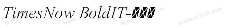 TimesNow BoldIT字体转换 TimesNow BoldIT字体转换